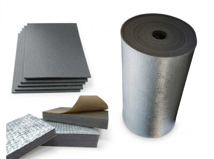 plain or foil-faced XLPE rolls